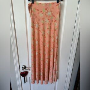 LuLaRoe Maxi Skirt with Fold Over Waist Size Small